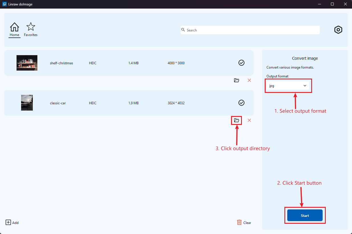 Linraw doImage Convert Image Tool